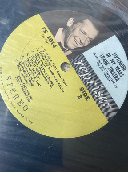 Frank Sinatra SEPTEMBER OF MY YEARS Vinyl LP Record VG+