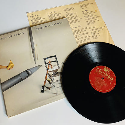 Paul McCartney PIPES OF PEACE Vinyl LP Record VG+