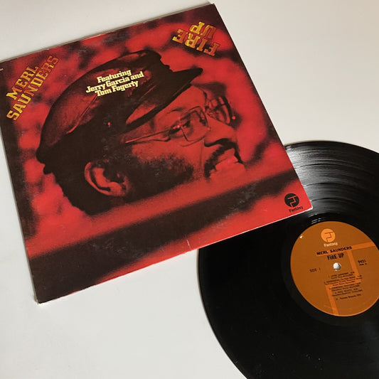 Merl Saunders FIRE UP  Vinyl LP Record w/JERRY GARCIA VG+/VG