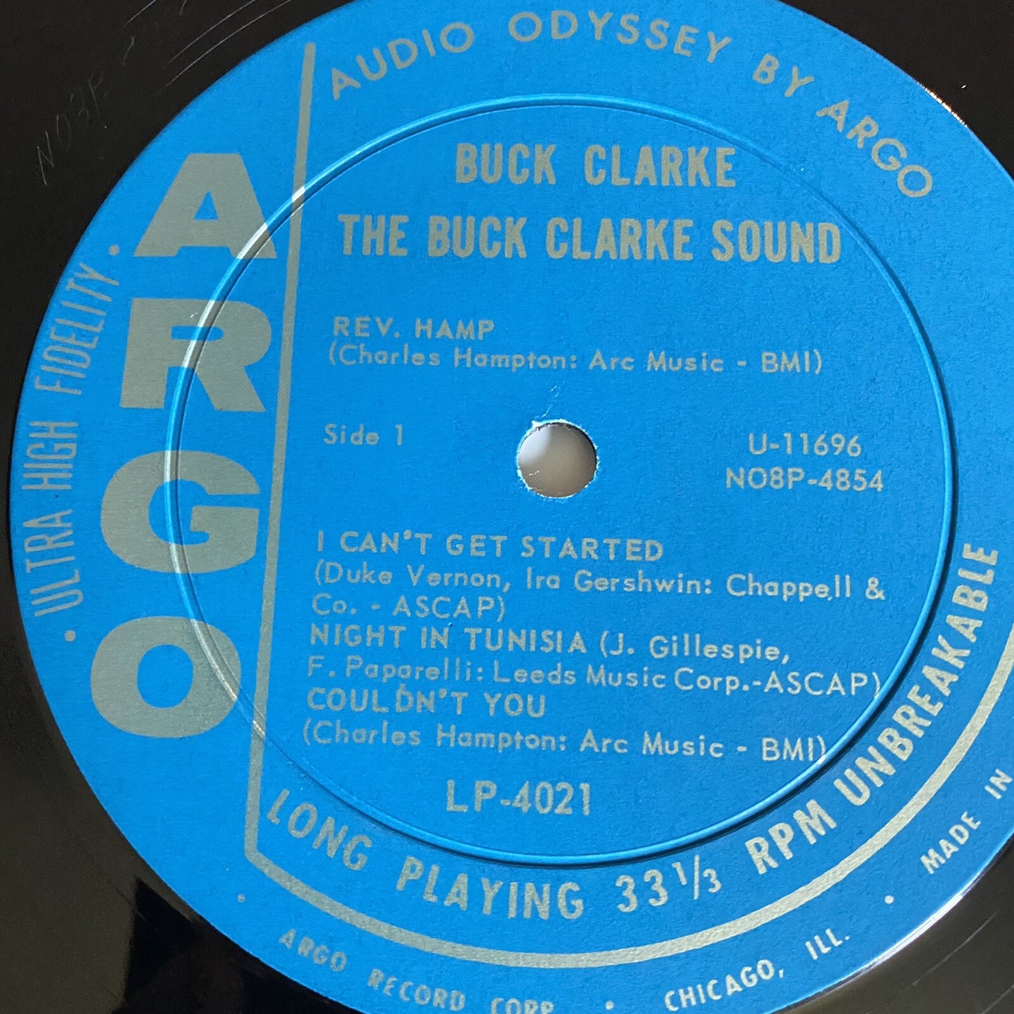 The Buck Clarke Sound VINYL LP RECORD Mono VG+/G+