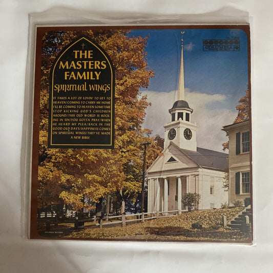 The Masters Family SPIRITUAL WINGS Vinyl LP Record VG+