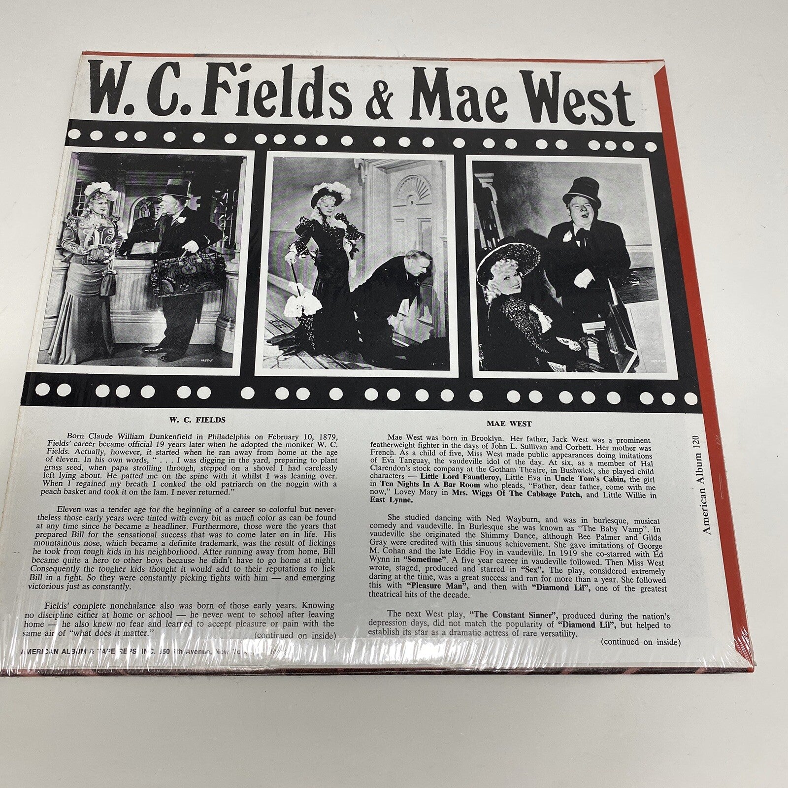 Mae West W.C. Fields HIS ONLY RECORDING Vinyl LP Record VG+