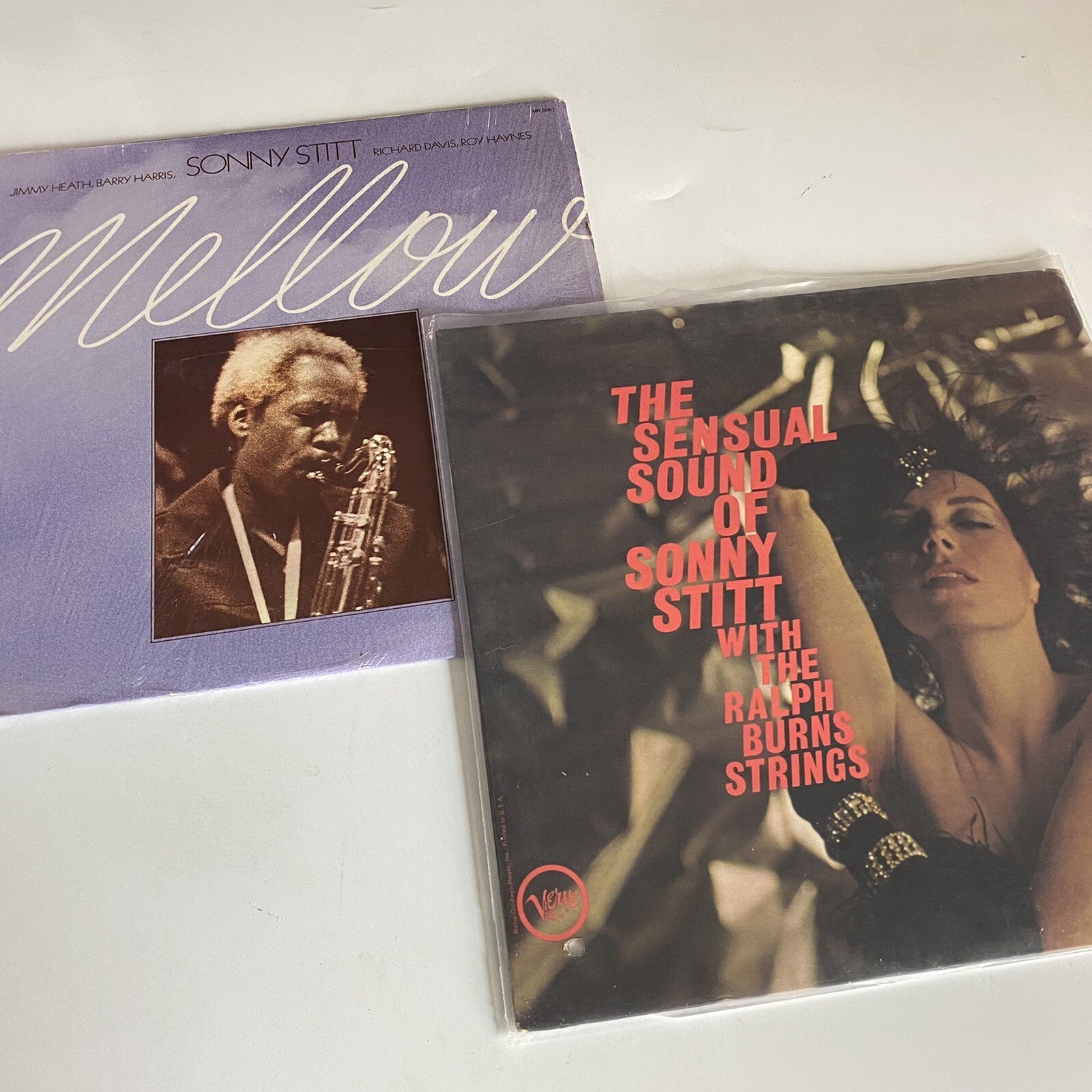 Sonny Stitt SENSUAL SOUNDS + MELLOW Vinyl LP Record Bundle VG+