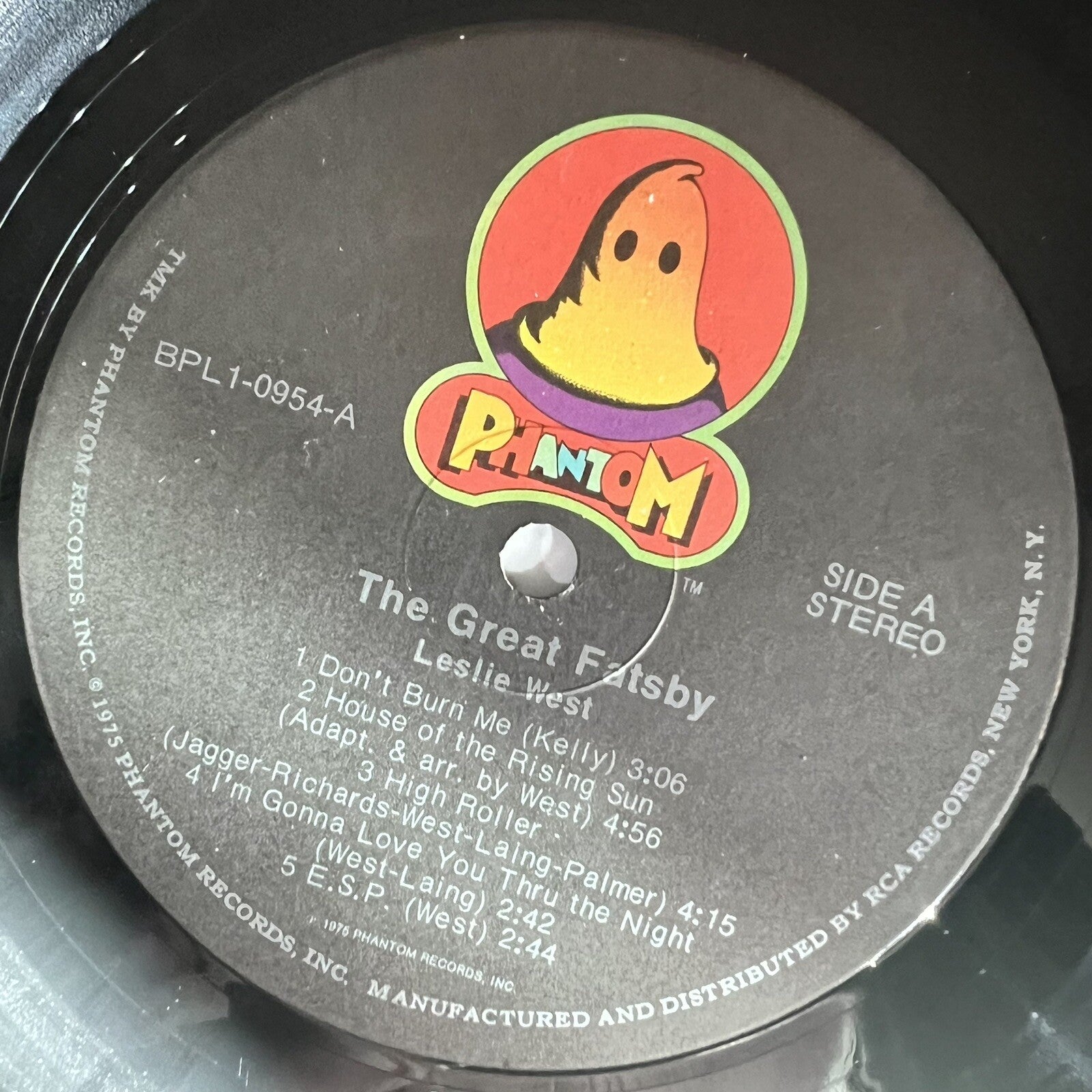 Leslie West THE GREAT FATSBY Vinyl LP Record VG+