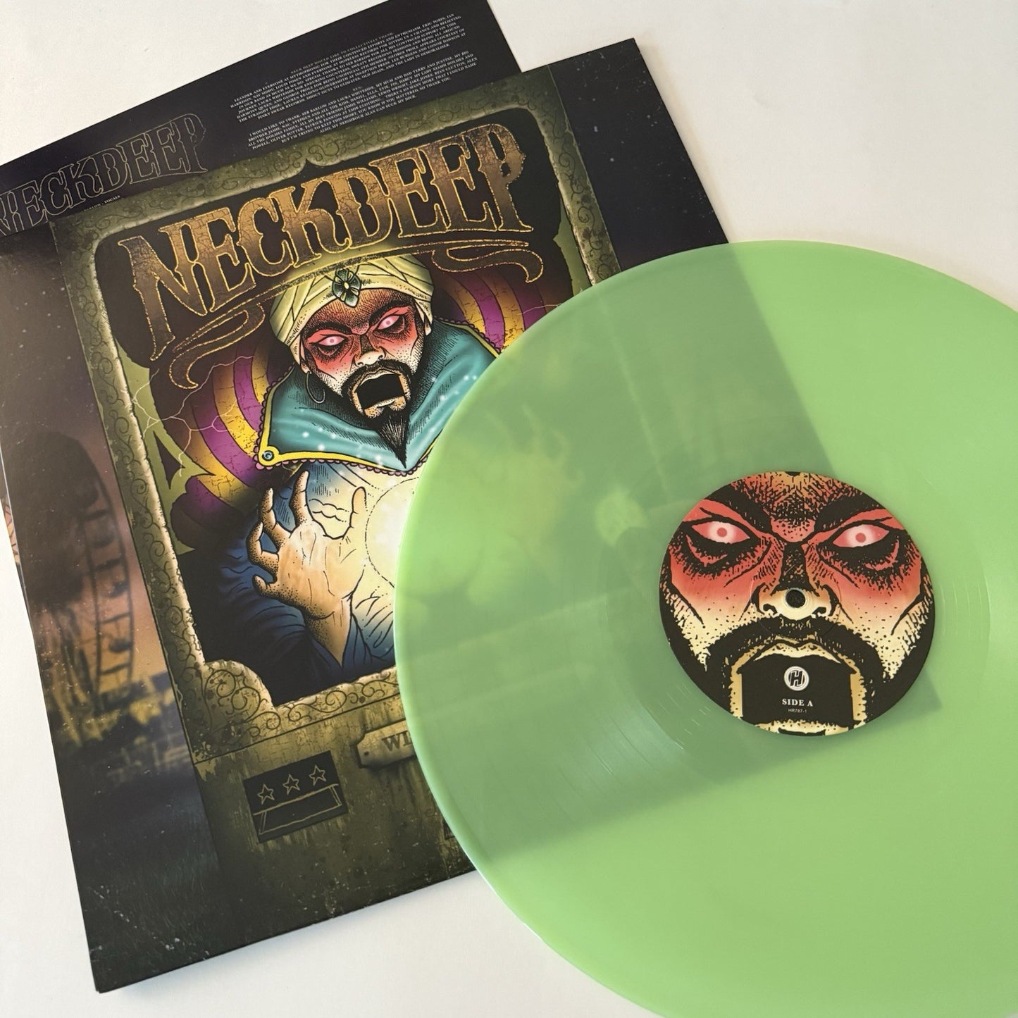 Neck Deep WISHFUL THINKING Color Vinyl LP Record NEW-GLOW IN THE DARK