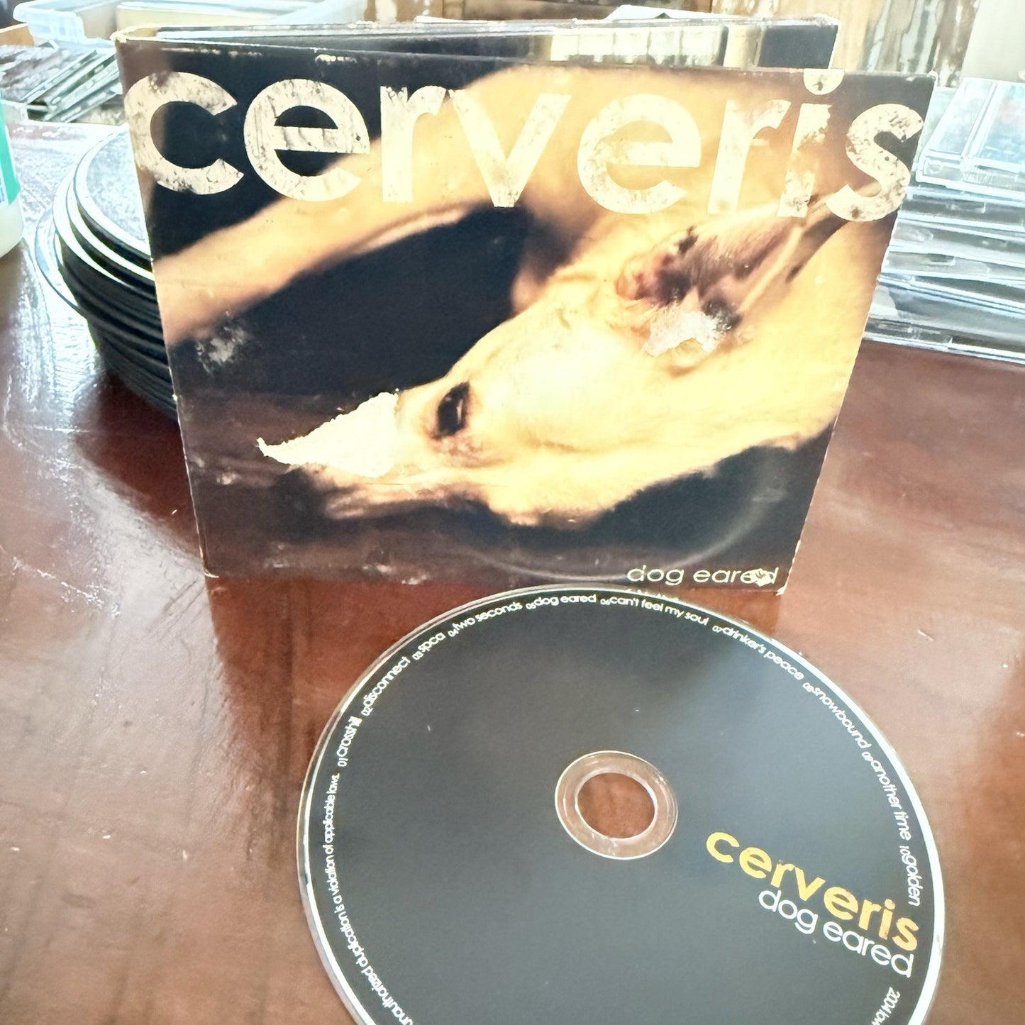 Cerveris DOG EARED Compact Disc CD 3-panel Cardboard Case In Good Shape