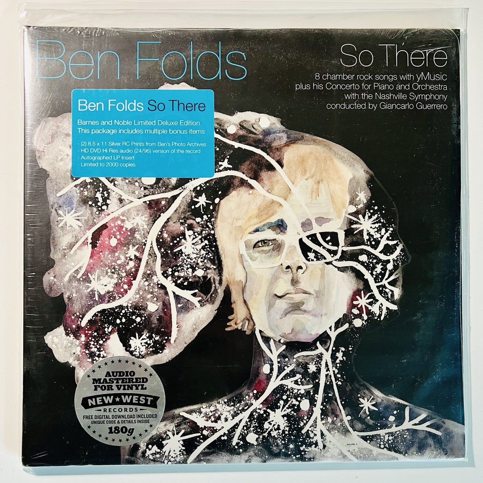 Ben Folds SO THERE Vinyl 2xLP 180g Record AUTOGRAPHED w/art