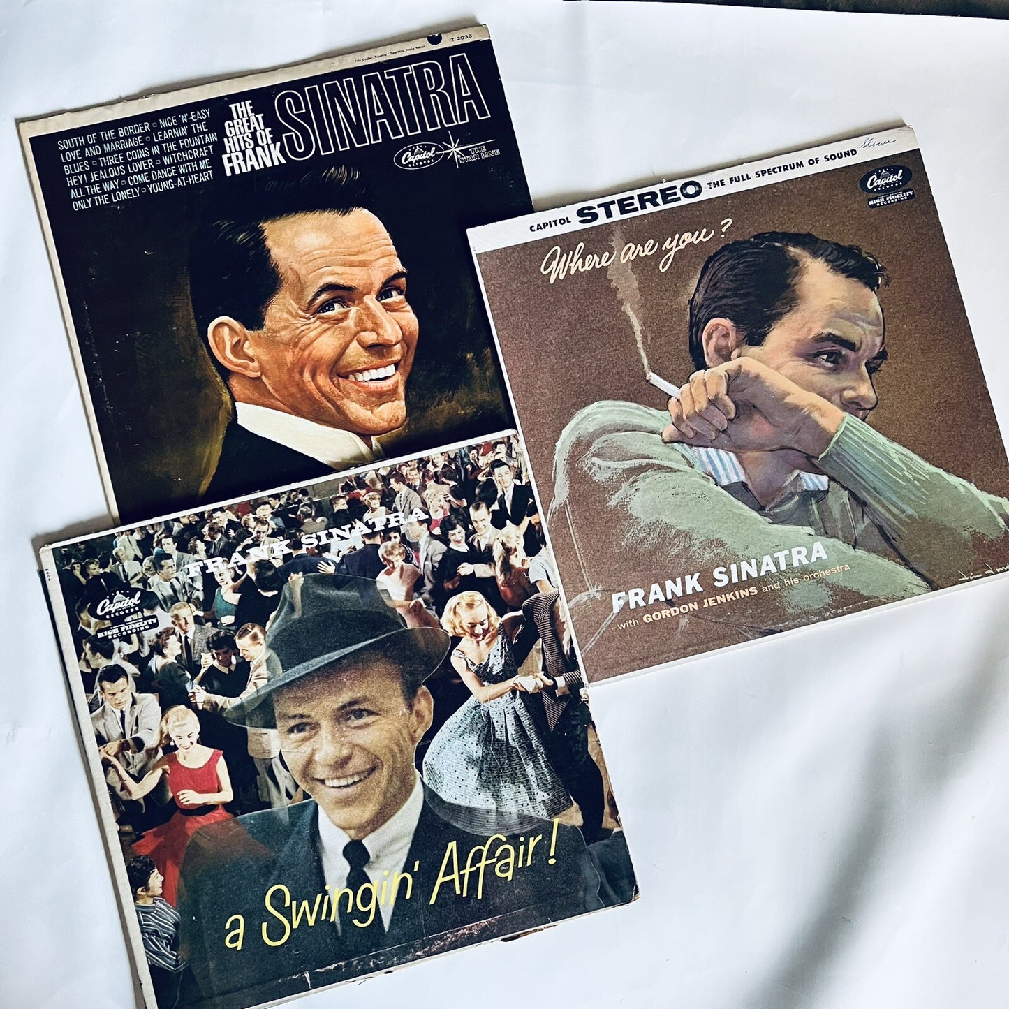 Frank Sinatra 3 VINYL LP RECORD Bundle VG+ VG-