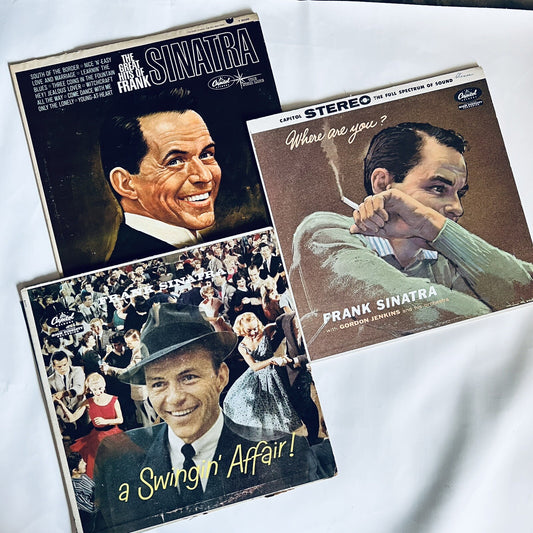 Frank Sinatra 3 VINYL LP RECORD Bundle VG+ VG-