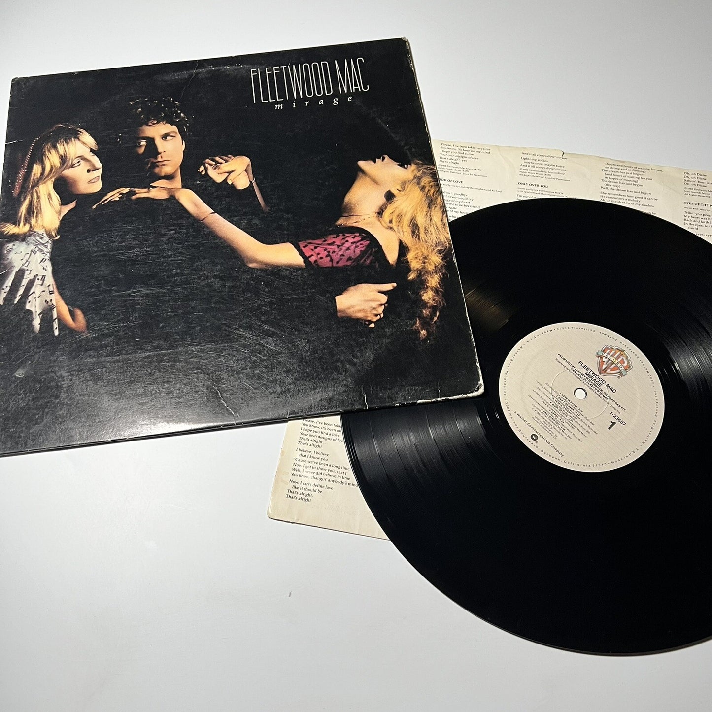 Fleetwood Mac MIRAGE Vinyl LP Record VG/VG+