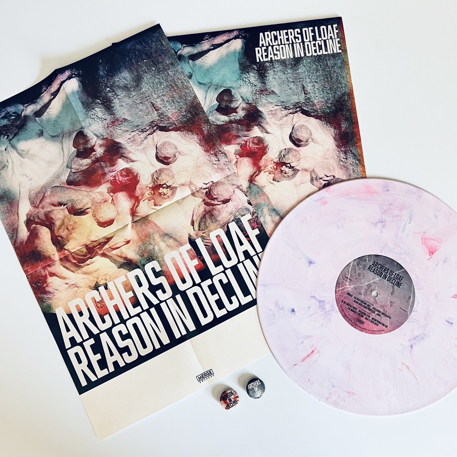 Archers Of Loaf REASON IN DECLINE Color Vinyl LP Record NEW Buttons POSTER