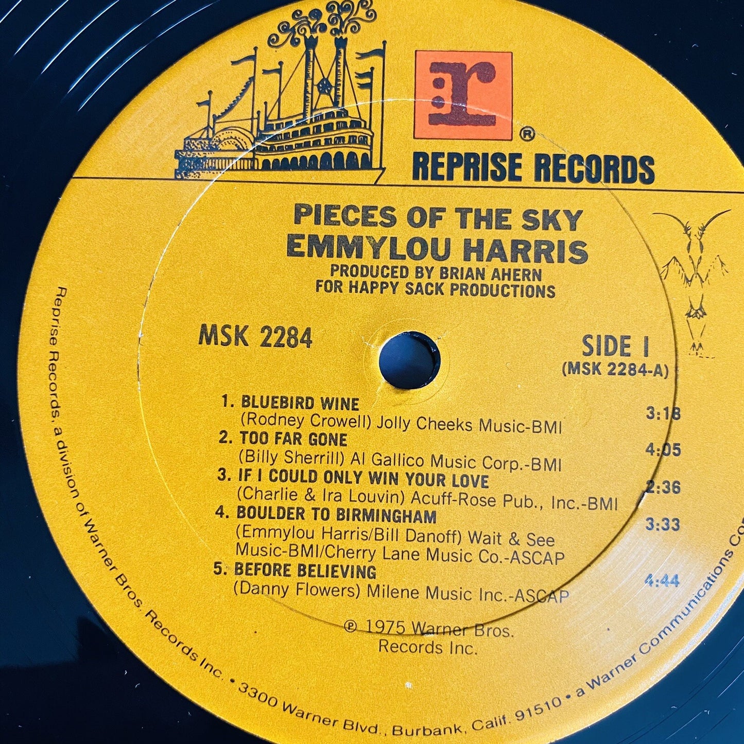 Emmylou Harris PROFILE + PIECES OF THE SKY Vinyl LP Records VG+
