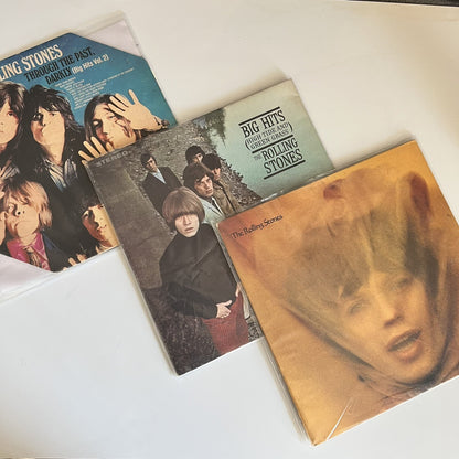 Rolling Stones GOATS * THROUGH THE PAST + BIG HITS Vinyl LP Record VG+ & VG
