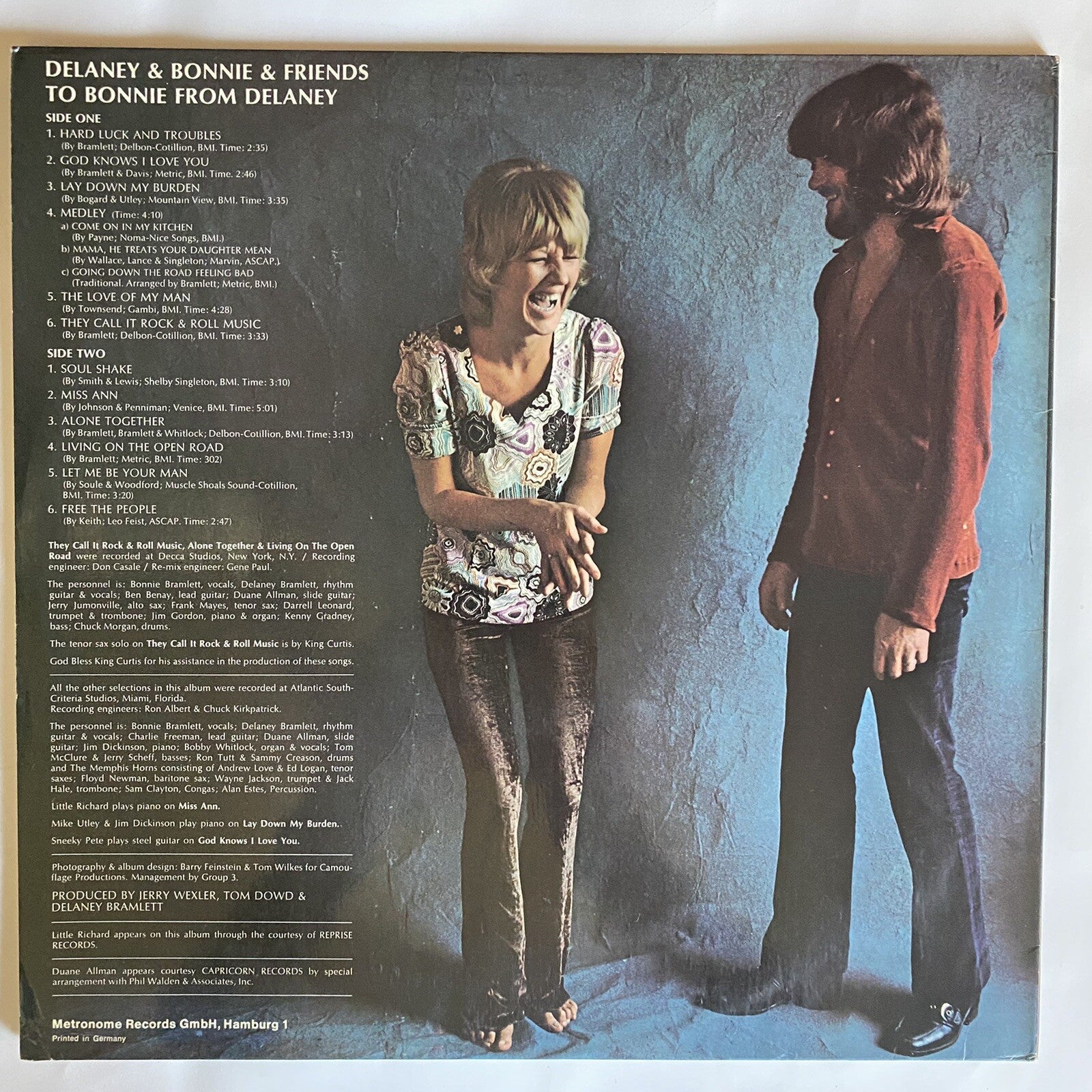 Bonnie Bramlett LADY'S CHOICE + TO BONNIE FROM DELANEY Vinyl LP Record VG+ Lot
