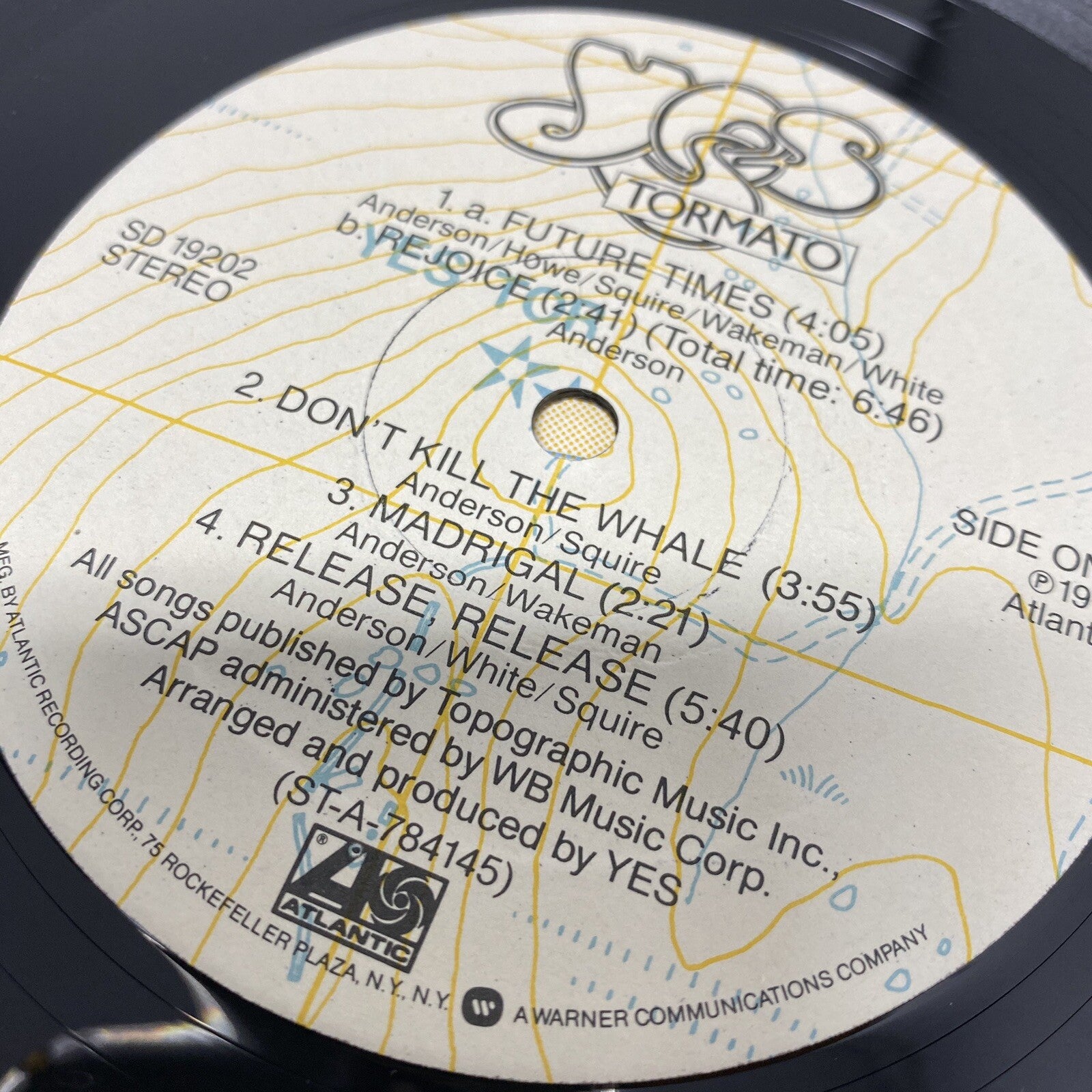 YES Tormato Vinyl LP Record 1978 Atlantic VG+