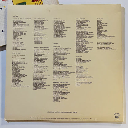 Paul Simon THERE GOES RHYMIN' + STILL CRAZY Vinyl LP Records VG+