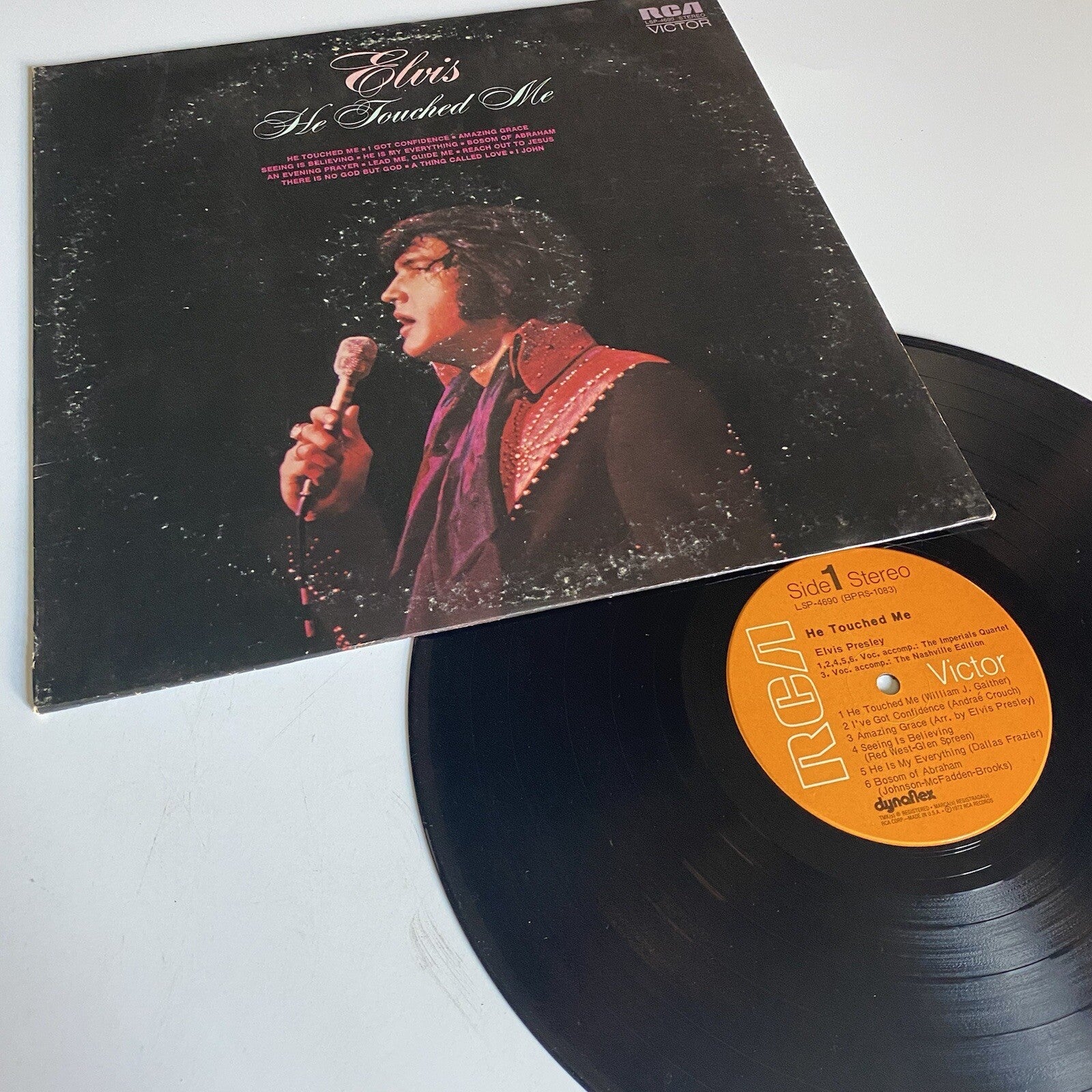 Elvis Presley HE TOUCHED ME Vinyl LP Record VG/VG+
