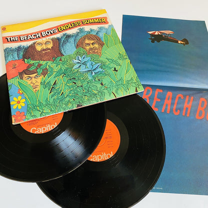 Beach Boys ENDLESS SUMMER Vinyl 2xLP Record 1974 SVBB-11307 VG+ and POSTER