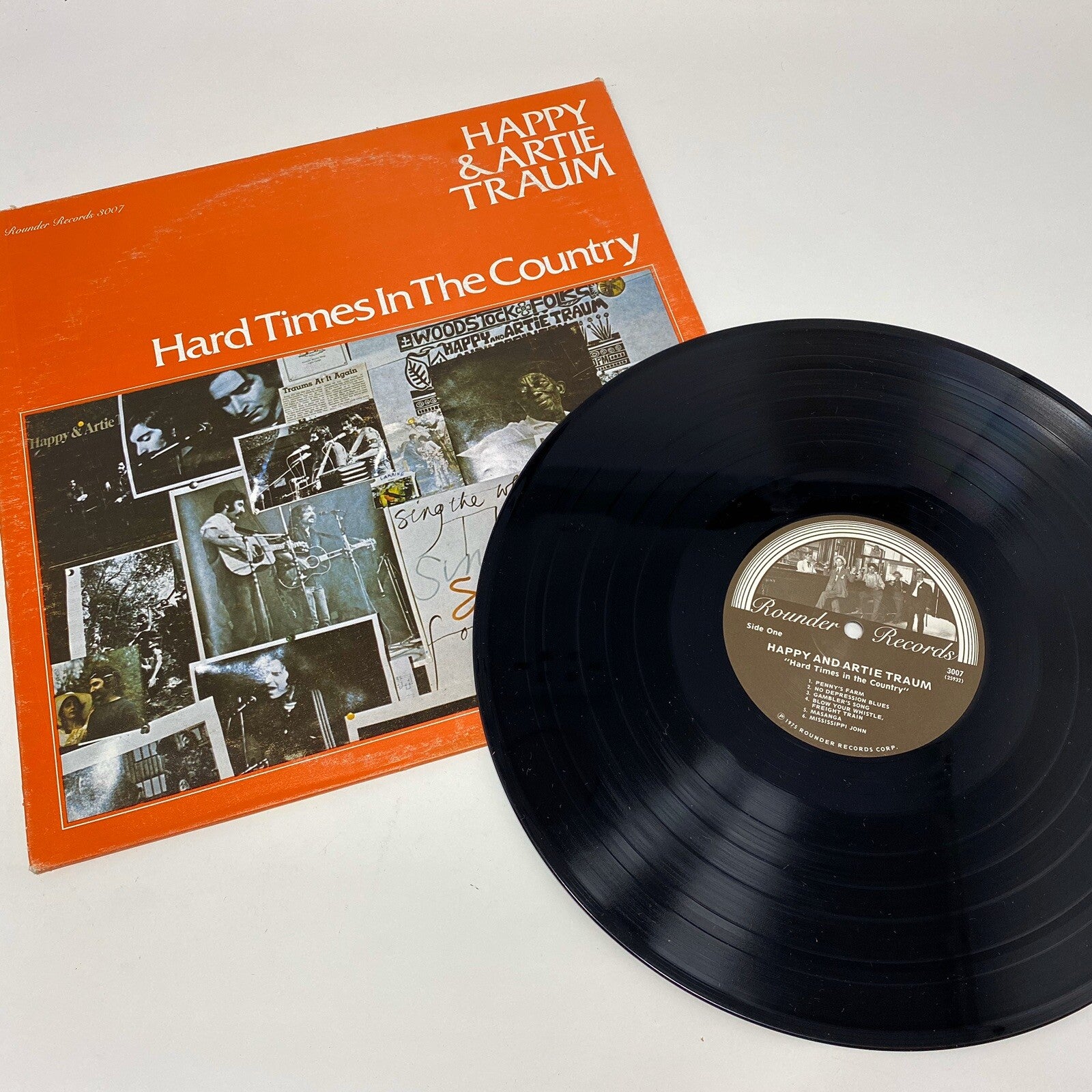 Happy & Artie Traum  HARD TIMES IN THE COUNTRY Vinyl LP Record 