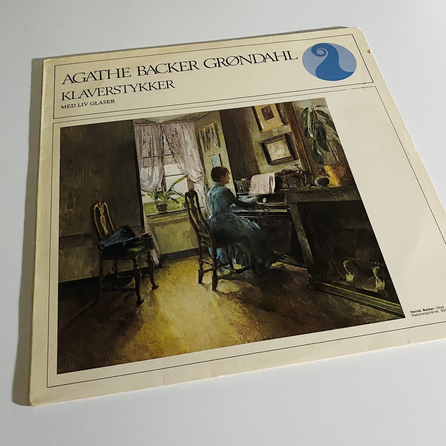 LIV GLASER - AGATHE BACKER GRONDAHL piano pieces Vinyl LP Record VG+