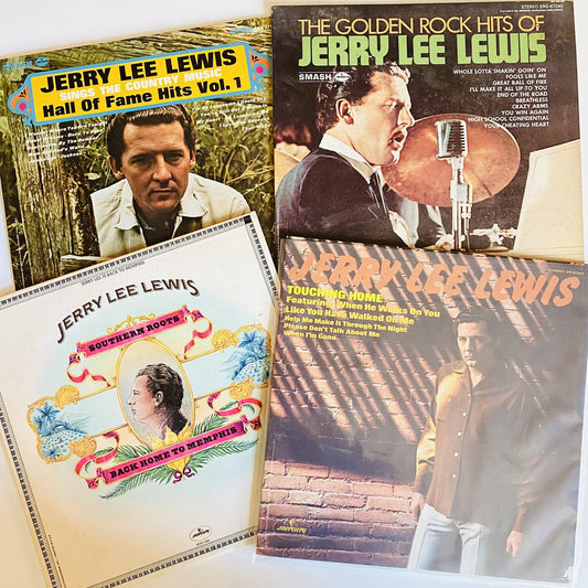 Jerry Lee Lewis VINYL 4xLP RECORDS BUNDLE VG+
