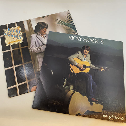 Ricky Skaggs FAMULY & FRIENDS + WAITIN’ FOR THE SUN... Vinyl LP Records VG+