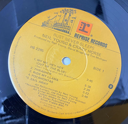 Neil Young & Crazyhorse RUST NEVER SLEEPS Vinyl LP Record VG+