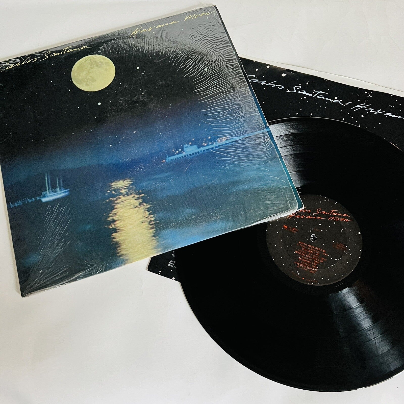 Carlos Santana HAVANNA MOON Vinyl LP Record VG+