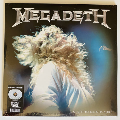 Megadeth A NIGHT IN BUENOS AIRES Triple Clear Vinyl 3xLP Records SEALED New