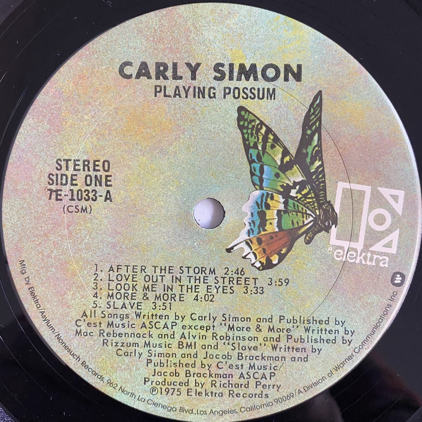 Carly Simon PLAYING POSSUM + BOYS IN THE TREES Vinyl LP Record VG+