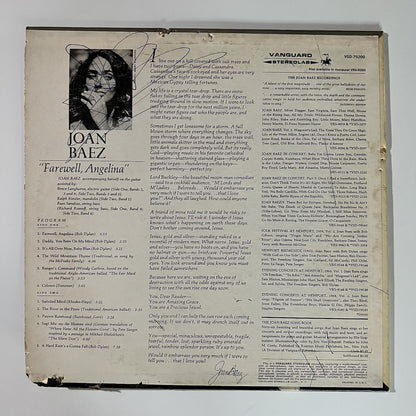 Joan Baez DIAMONDS & RUST + FAREWELL ANGELINA Vinyl LP Record VG+/VG