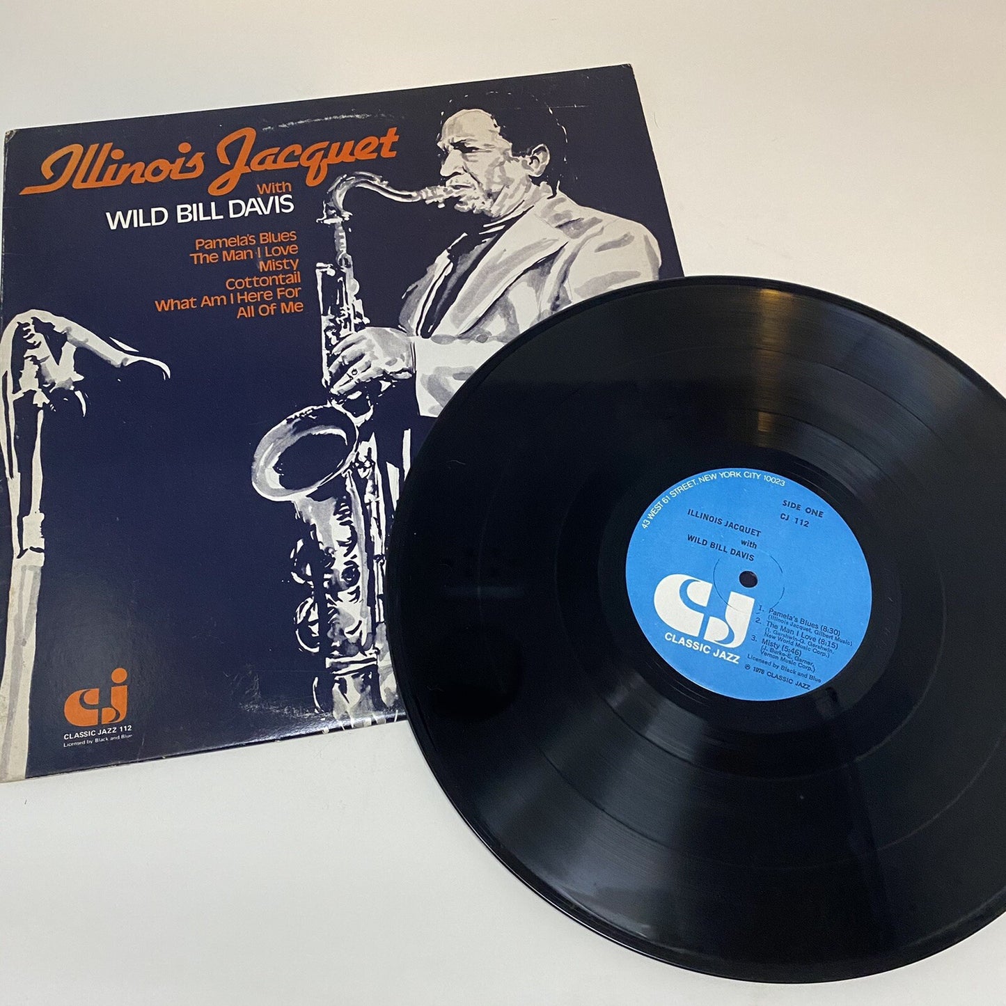 Illinois Jacquet WITH WILD BILL DAVIS Vinyl LP Record VG+ 
