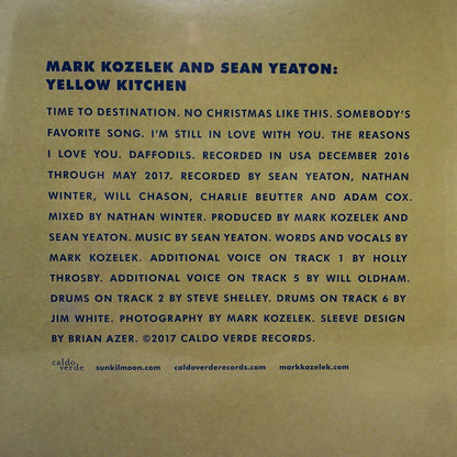 Mark Kozelek & Sean Yeaton YELLOW KITCHEN Vinyl LP Record SEALED New