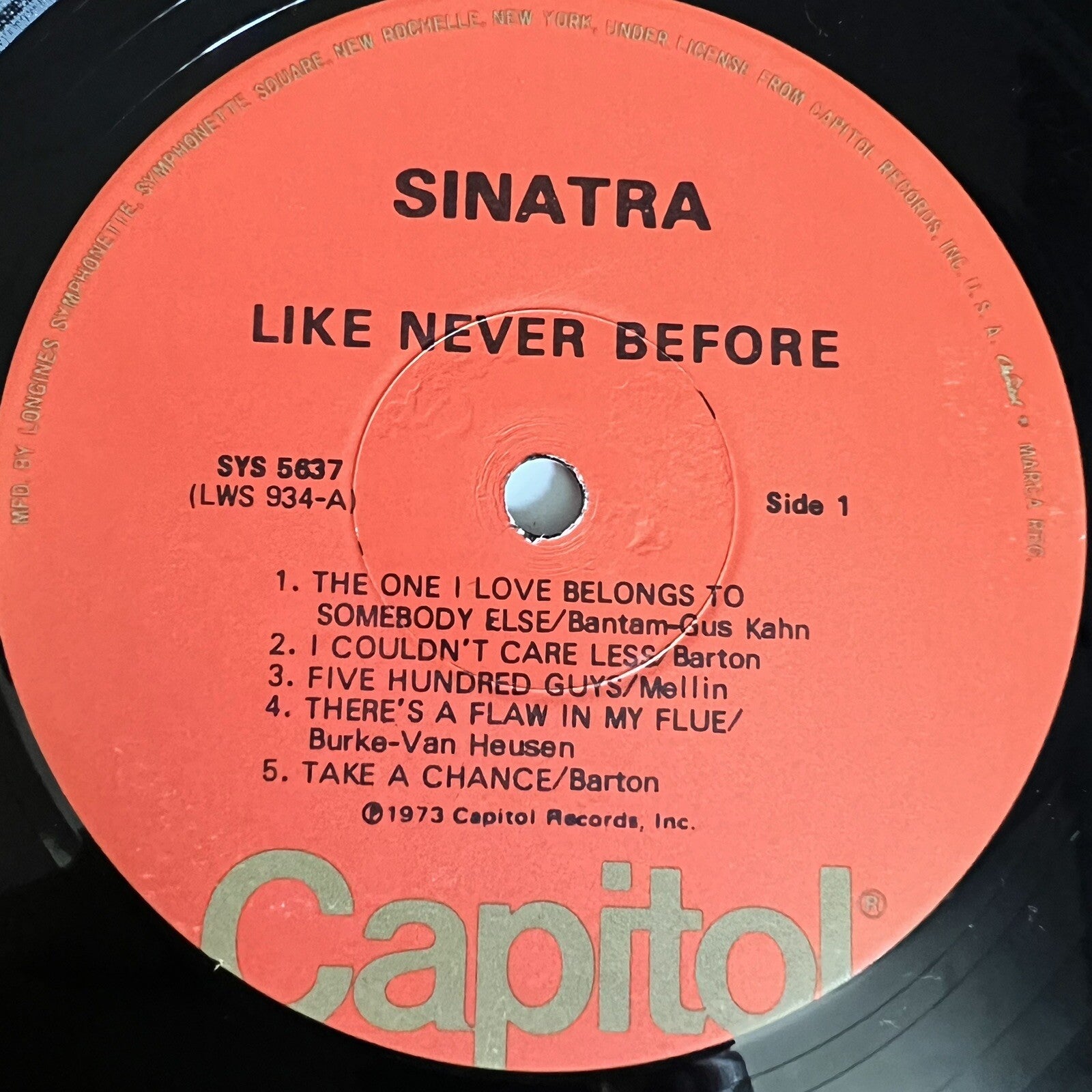 Frank Sinatra SWING ALONG WITH ME + LIKE NEVER BEFORE Vinyl LP Record VG+