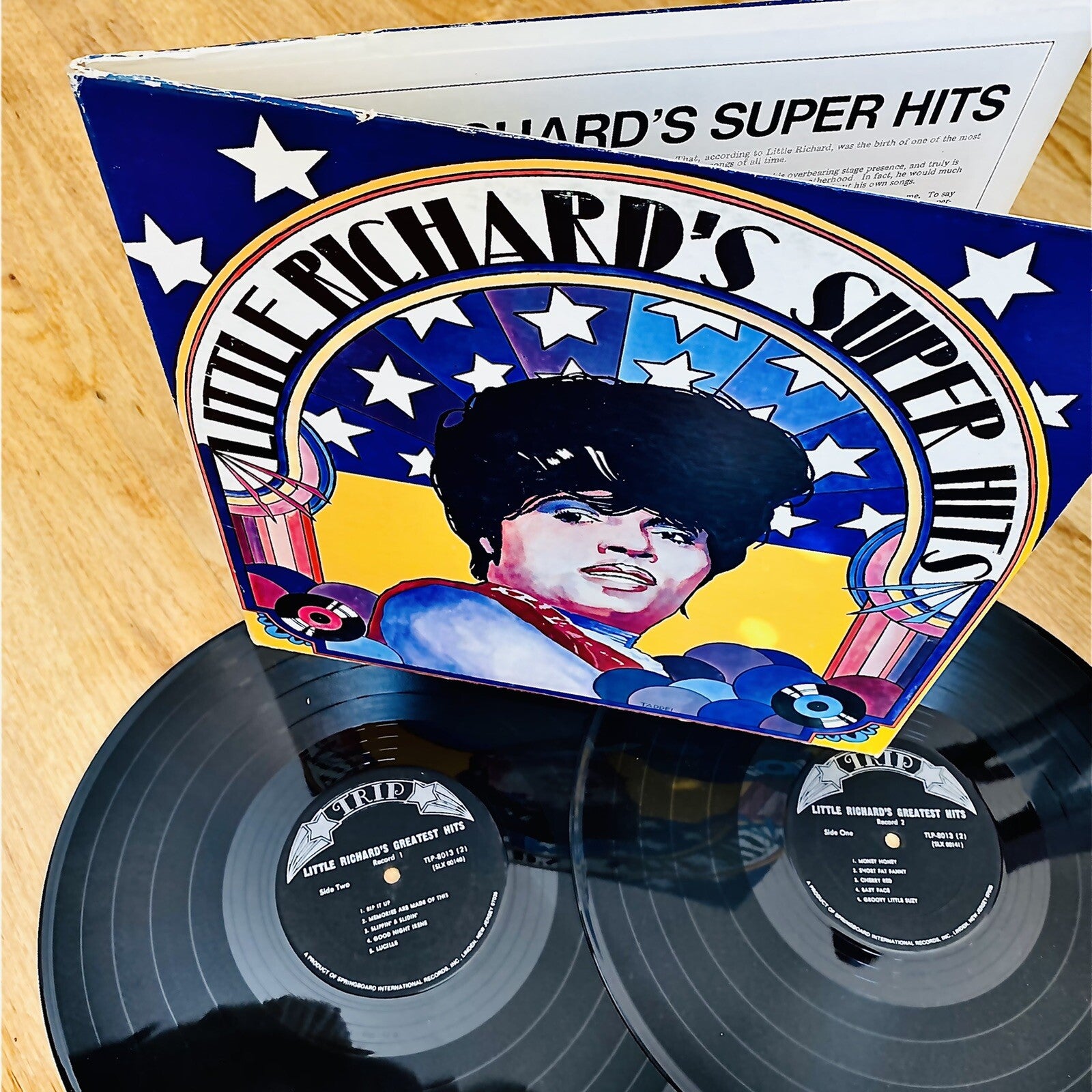 Little Richard’s SUPER HITS Vinyl 2xLP Records TRIP RECORDS  VG+