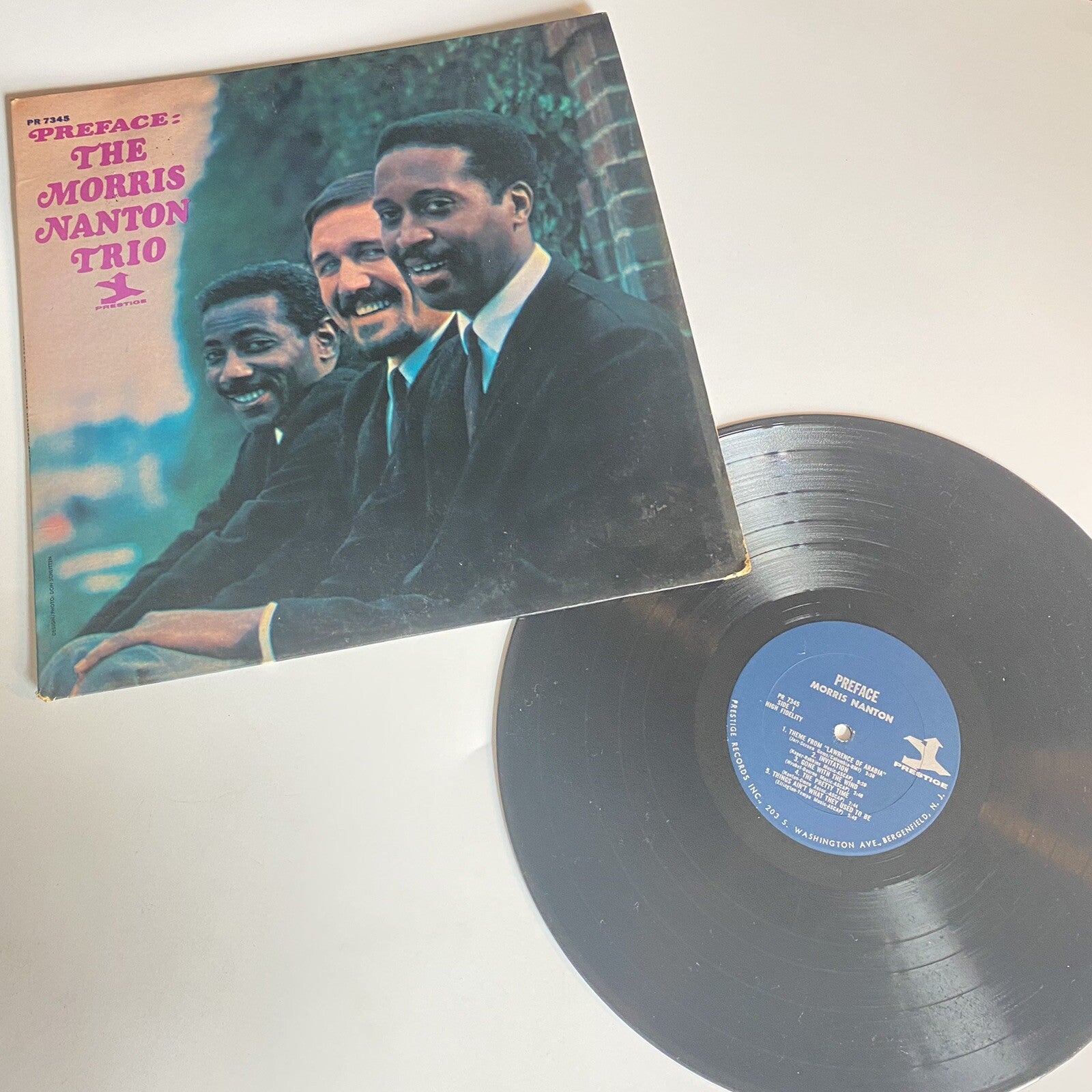 The Morris Nanton Trio PREFACE Vinyl LP Record Prestige PR 7345 VG+
