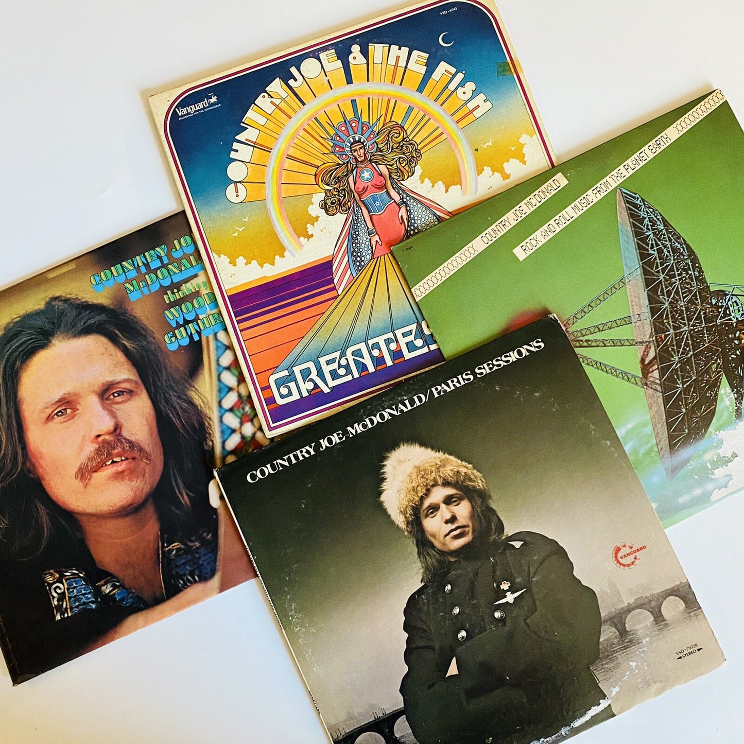 Country Joe McDonald VINYL 4xLP RECORDS BUNDLE VG+