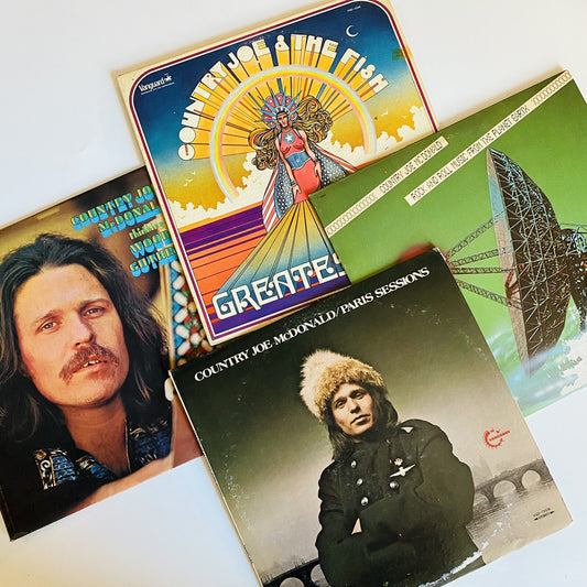 Country Joe McDonald VINYL 4xLP RECORDS BUNDLE VG+