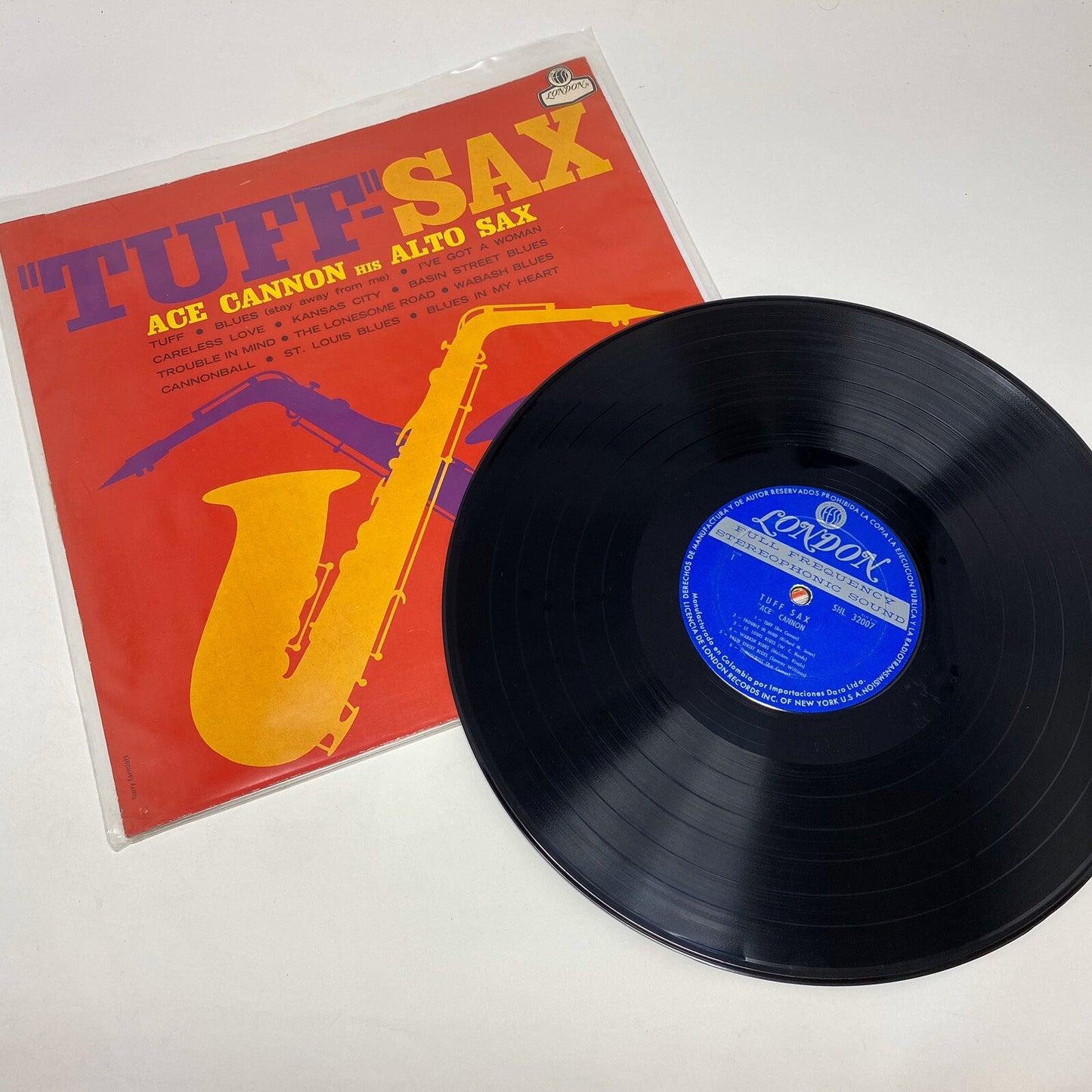 Ace Cannon HIS ALTO SAX Vinyl LP Record SHL 32007  VG+ 
