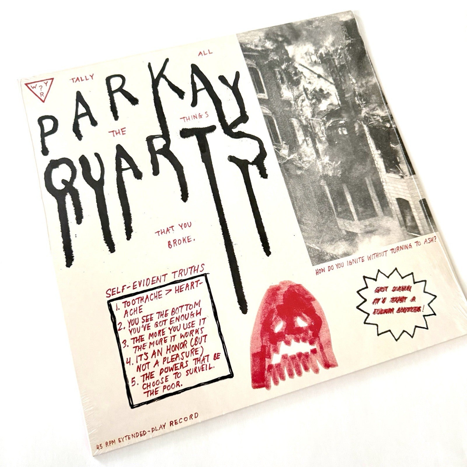 Parkay Quarts TALLY ALL THE THINGS YOU BROKE Vinyl EP Record NEW Sealed