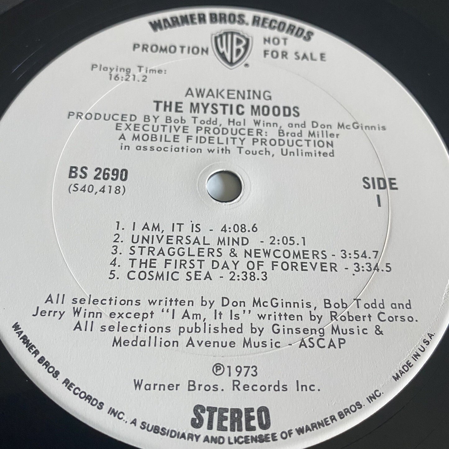 Mystic Moods Orchestra AWAKENING Vinyl LP Record PROMO 1973 VG+