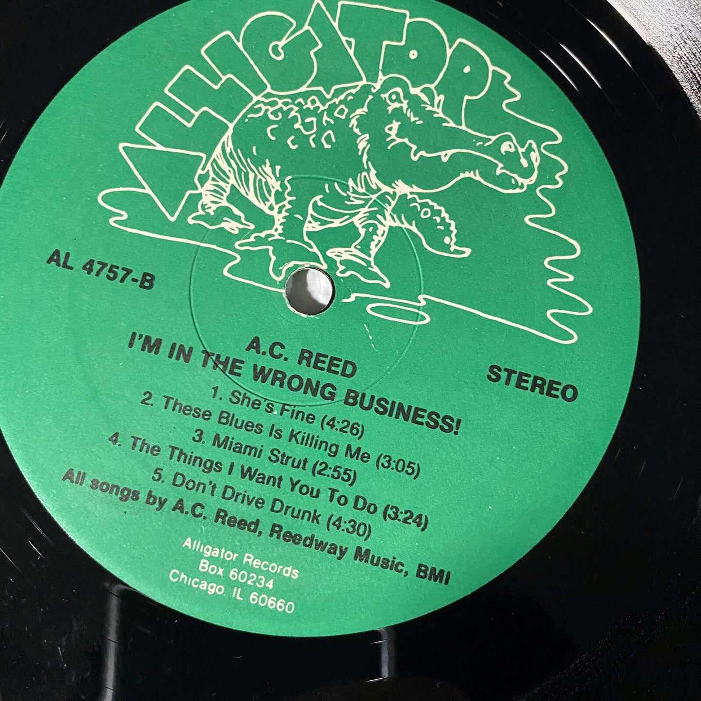 A.C. Reed I’M IN THE WRONG BUSINESS Vinyl LP Record VG+