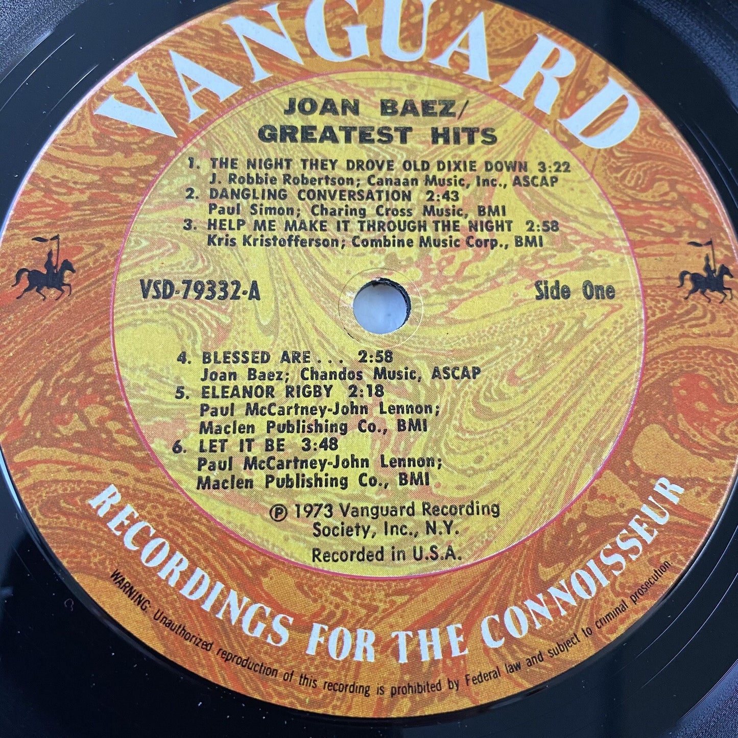 Joan Baez HITS/GREATEST & OTHERS +  BLOWIN’ AWAY Vinyl LP Redords VG+