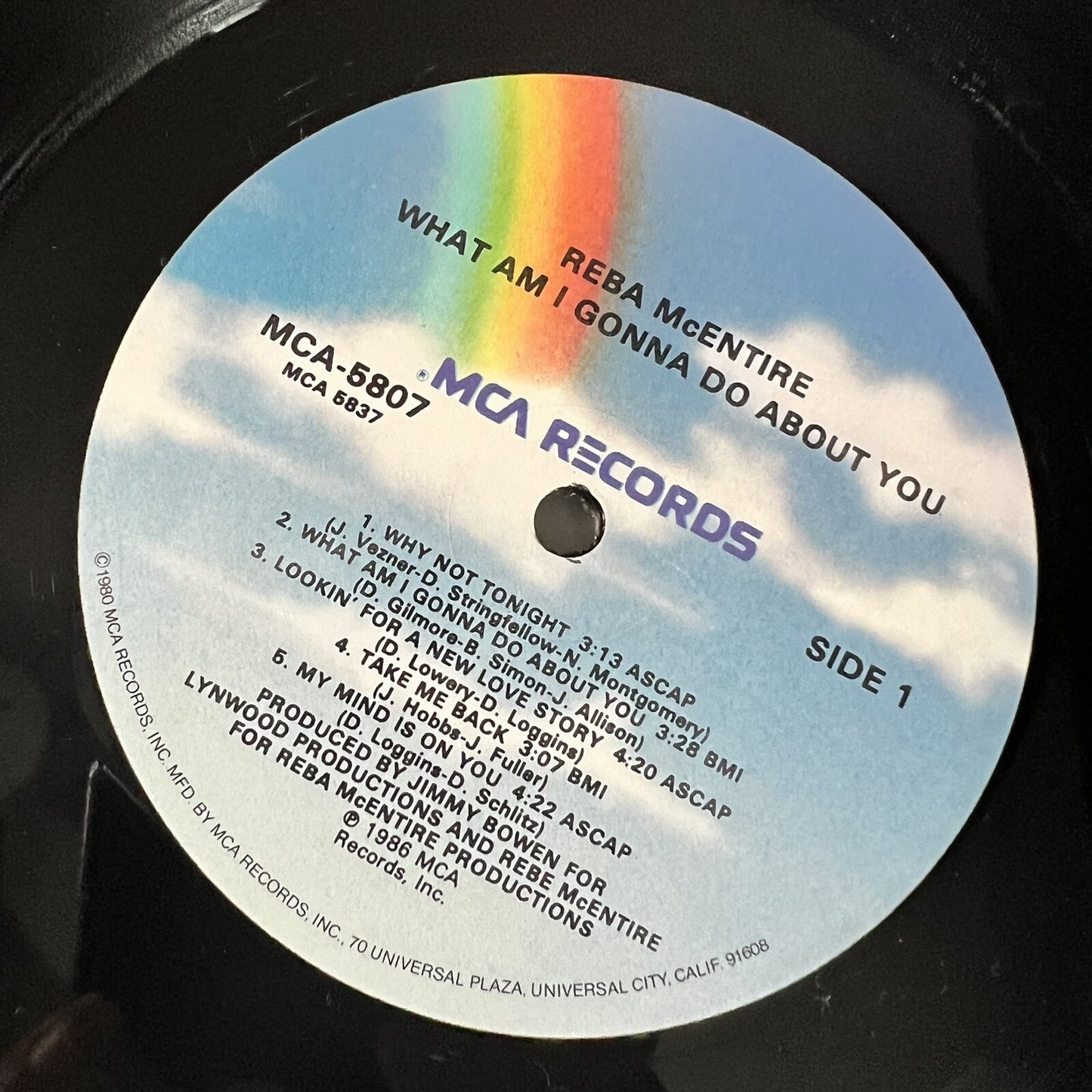 Reba McEntire WHAT AM I GONNA DO ABOUT YOU Vinyl LP Record VG+/VG+
