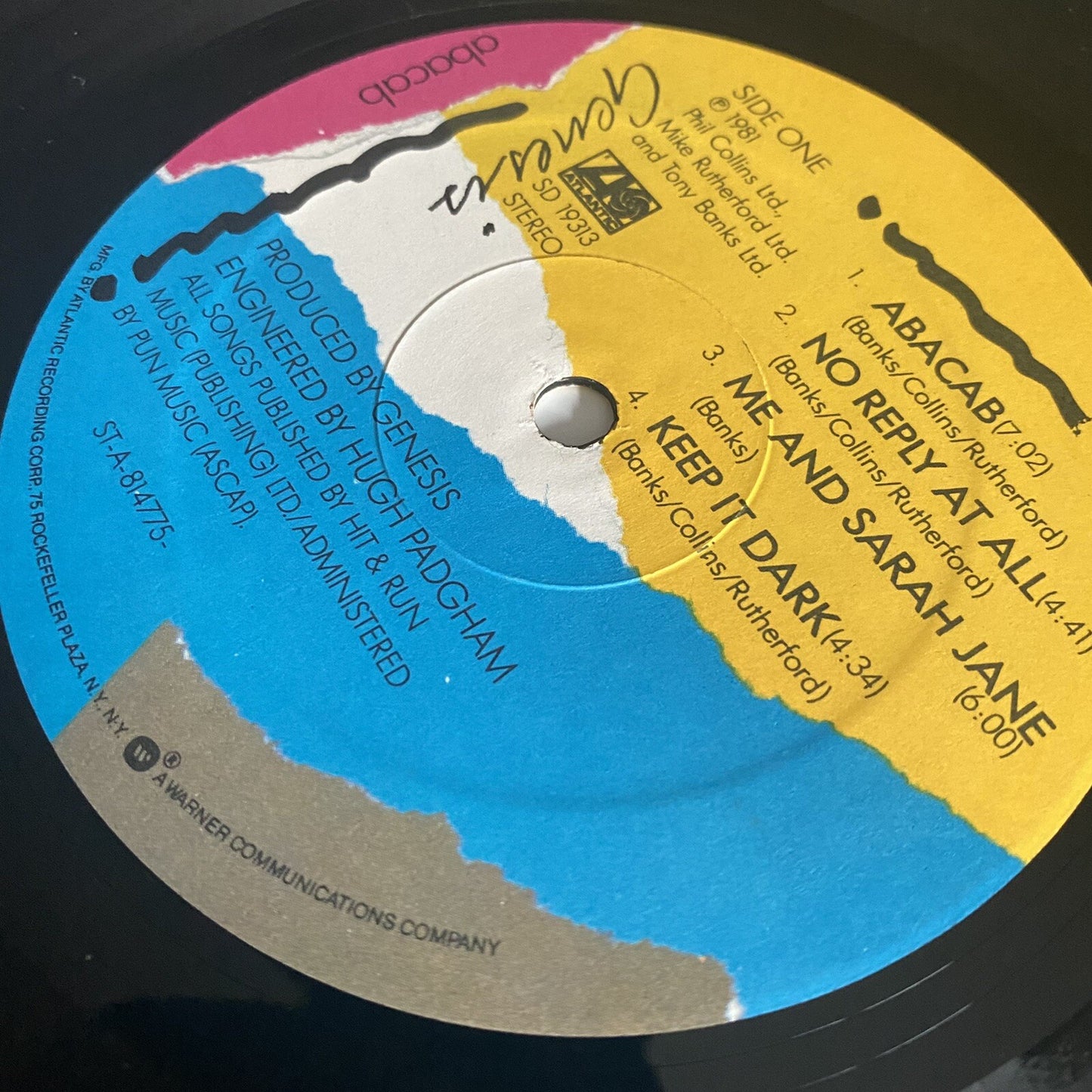 Genesis ABACAB Vinyl LP Record w/inner SD19313 VG+