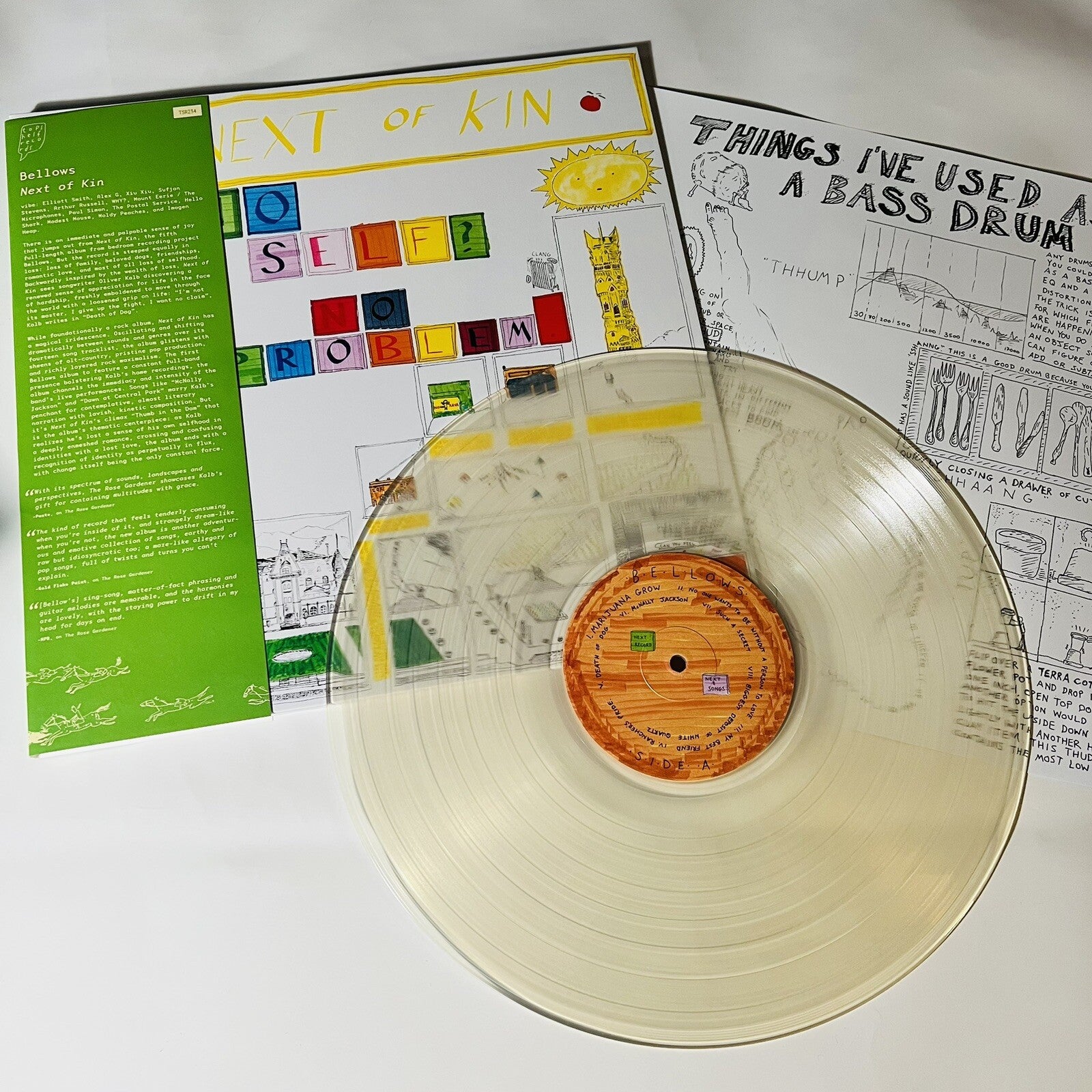 Bellows NEXT OF KIN Color Vinyl LP Record NEW