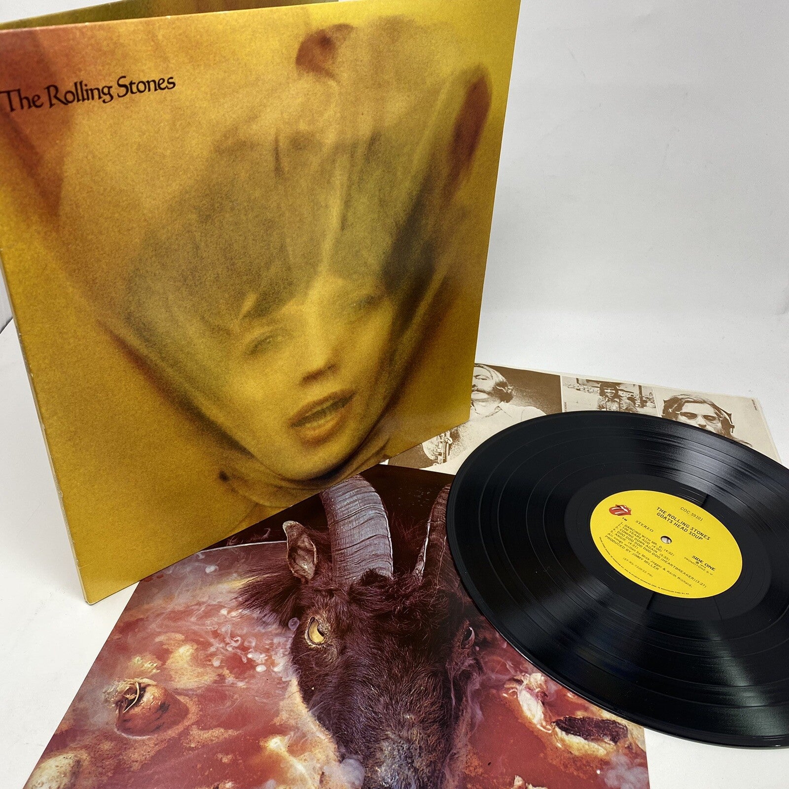 RollingbStones GOATS HEAD SOUP Vinyl LP Record w/flat VG+/VG+