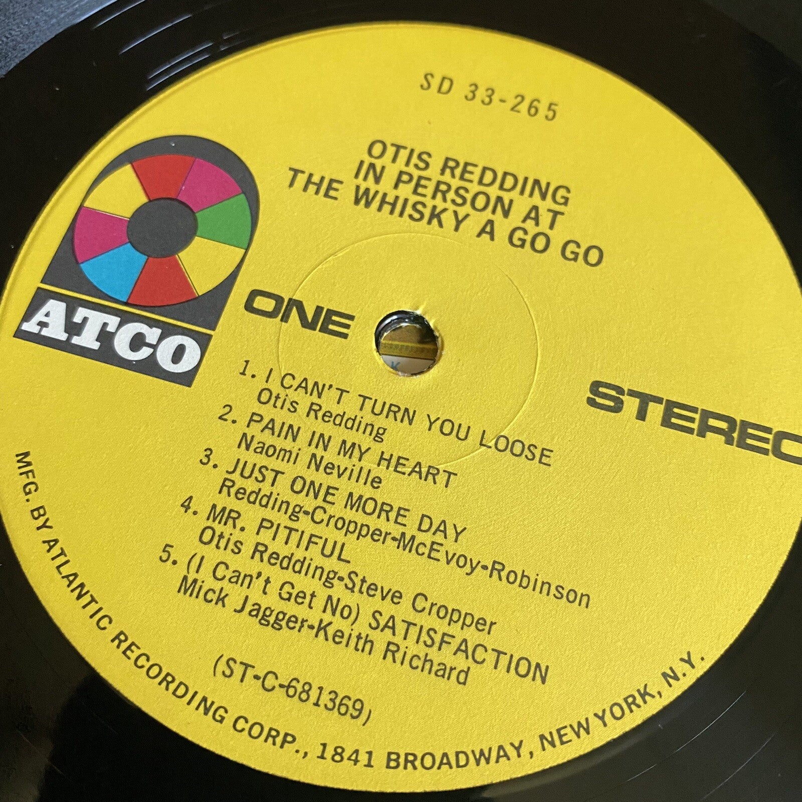Otis Redding IN PERSON AT THE WHISKEY A GO GO Vinyl LP Record 1ST US PRESS VG+x2