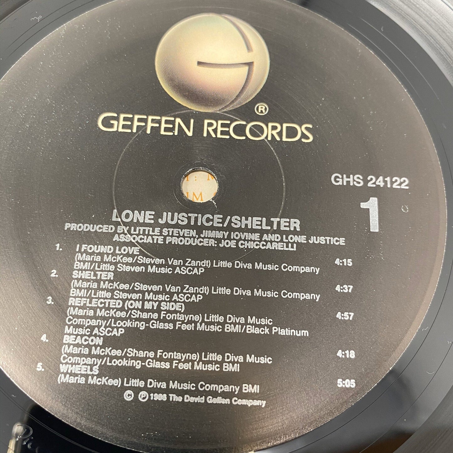 Lone Justice SHELTER Vinyl LP Record Geffen 24122 VG+