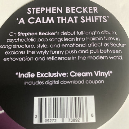 Stephen Becker A CALM THAT SHIFTS Color Vinyl LP Record NEW